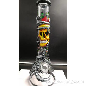 Glazen Bong Bongs met monsterlijke hand schilderij patroon